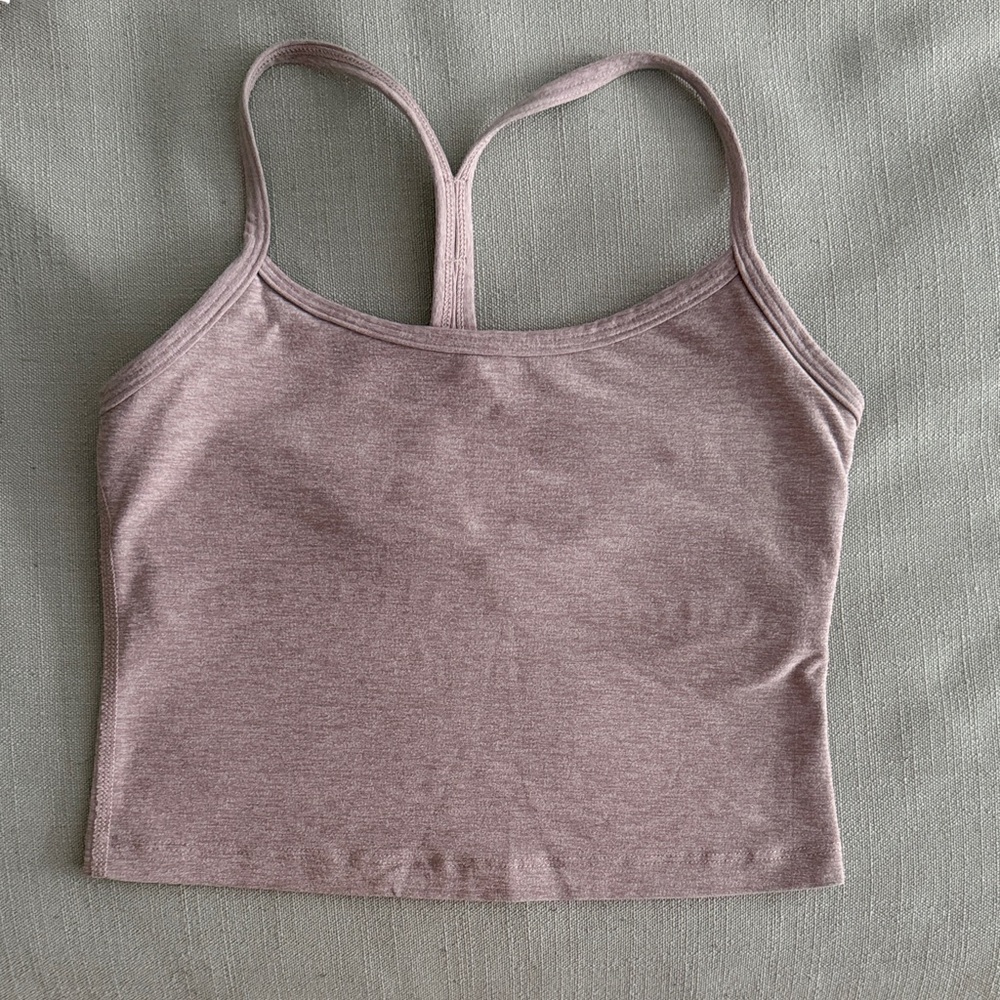 Beyond Yoga Mauve Heather Tank Top
